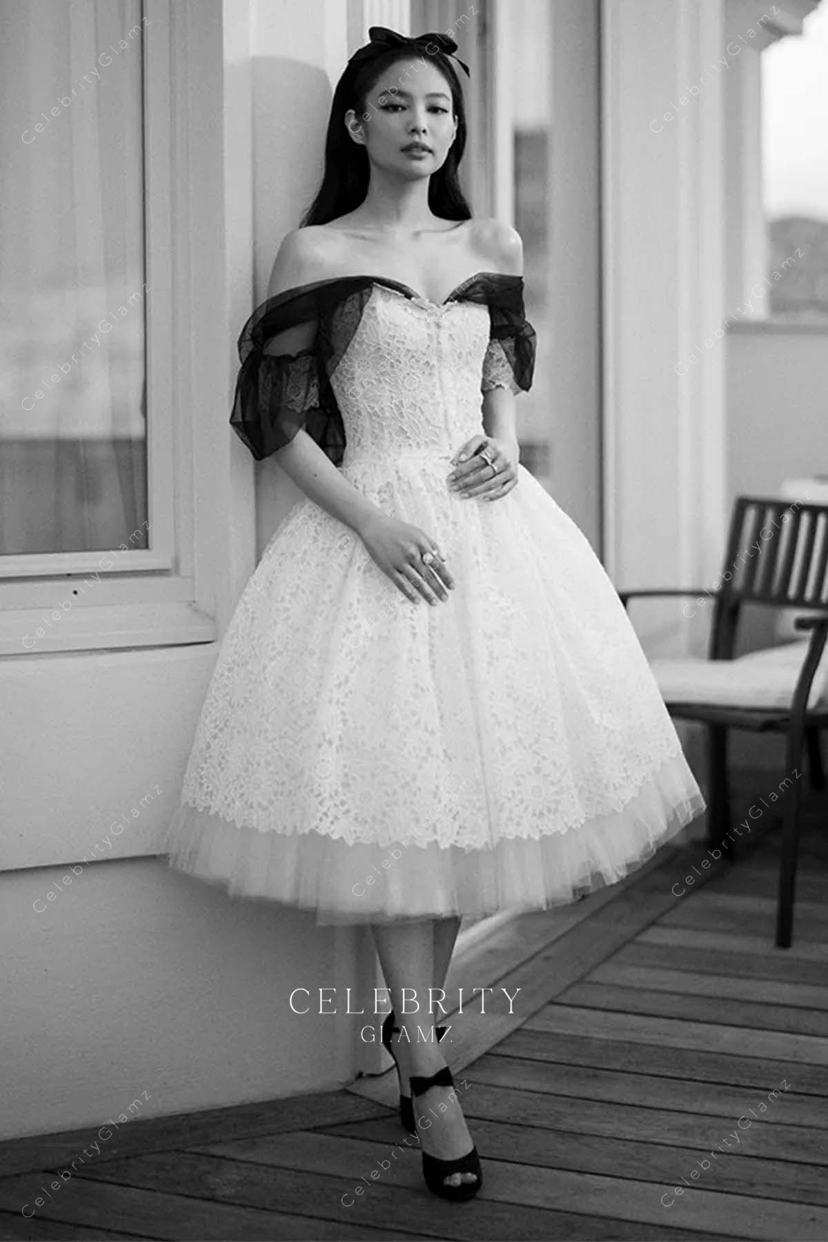 Jennie Kim puffy a line dress 2023 Cannes film festival 