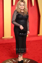 Jennifer Coolidge tea length prom dress 2024 Oscars after party