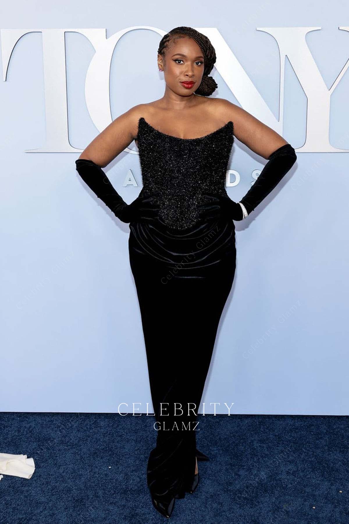 Jennifer Hudson floor length formal dress 2024 tony awards
