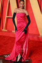 Joan Smalls strapless prom dress 2024 Oscars after party
