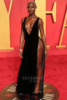 Jodie Turner Smith floor length prom dress 2024 Oscars after party