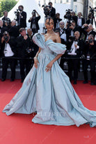 Jourdan Dunn asymmetrical neckline 2023 Cannes dress
