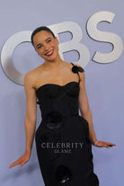 Juliana Canfield one shoulder black prom dress 2024 tony awards