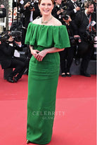Julianne Moore green floor length formal dress Cannes film festival 2024
