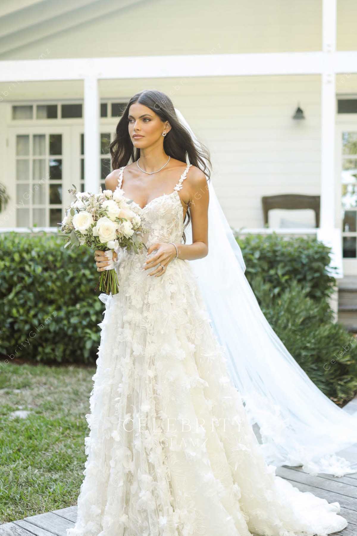 Kamila Hansen garden a line wedding dress