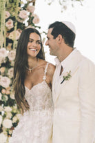 Kamila Hansen sleeveless lace bridal dress