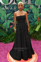 Kara Young black a line prom dress 2023 tony awards