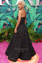 Kara Young black open back prom dress 2023 tony awards