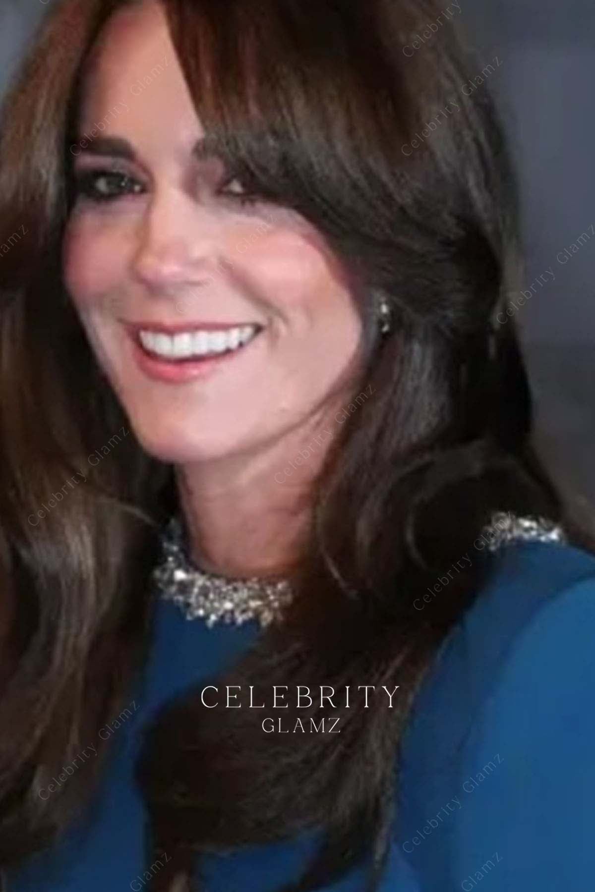 Kate beaded neckline formal dress royal variety performance 2023 