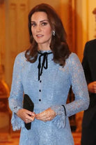 Kate bell sleeves formal dress world mental health day event 2017