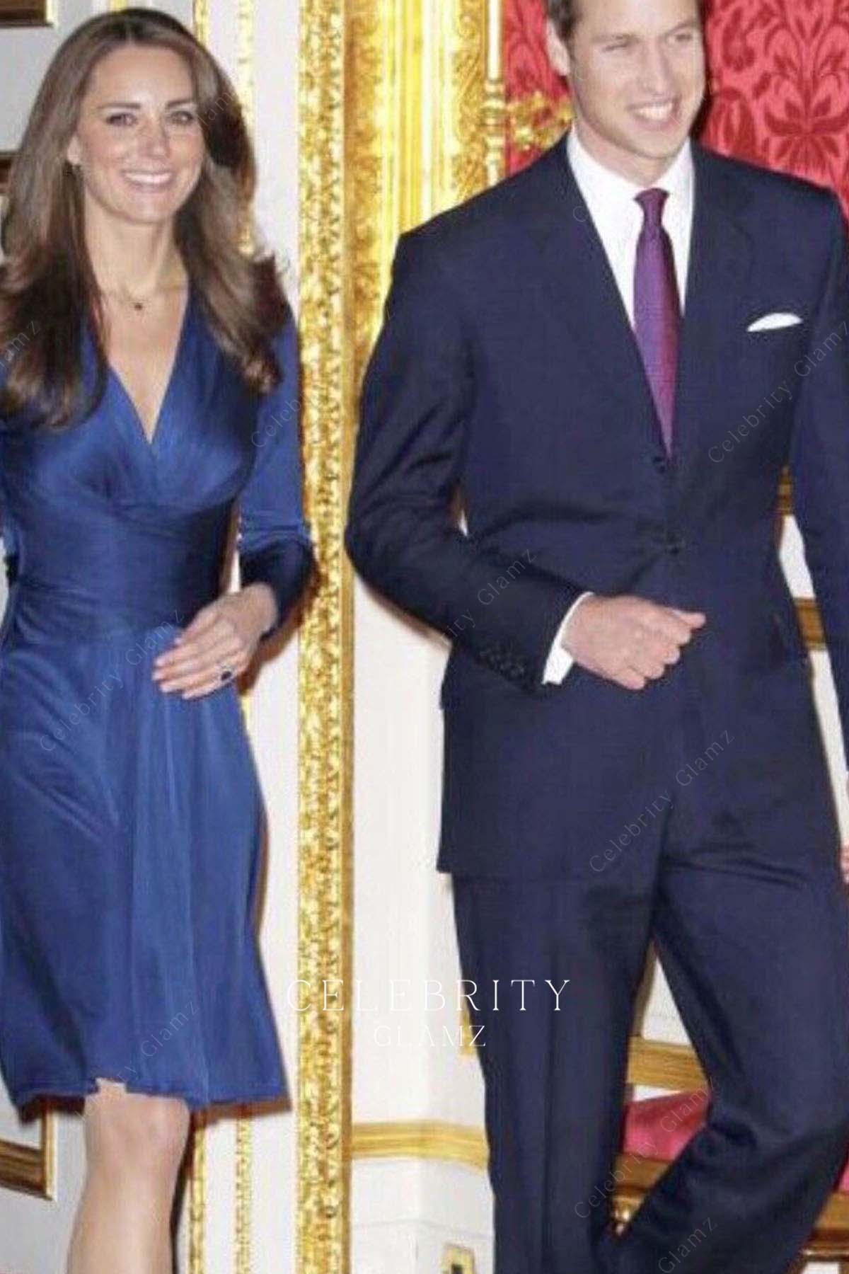 Kate blue a line dress engagement 2010