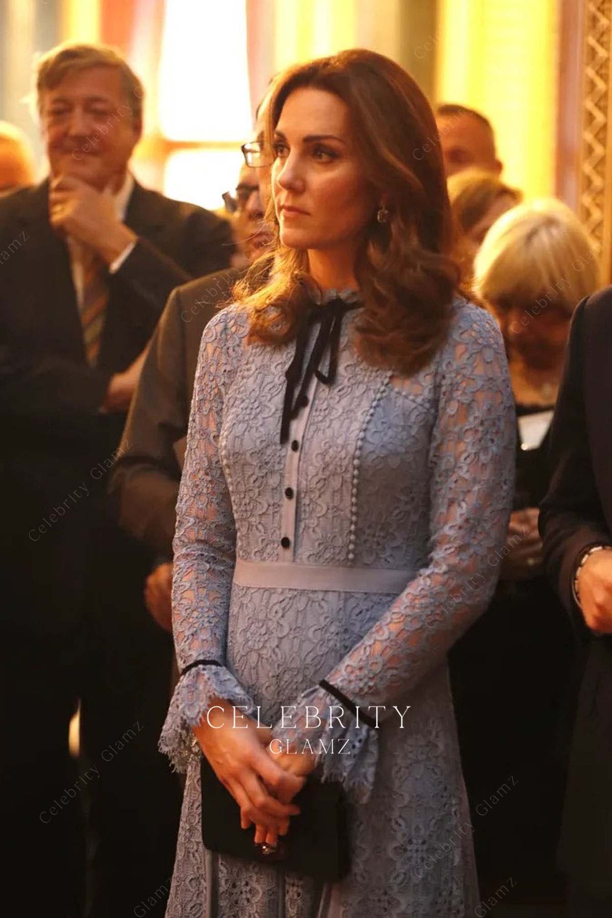 Kate blue lace prom dress world mental health day event 2017
