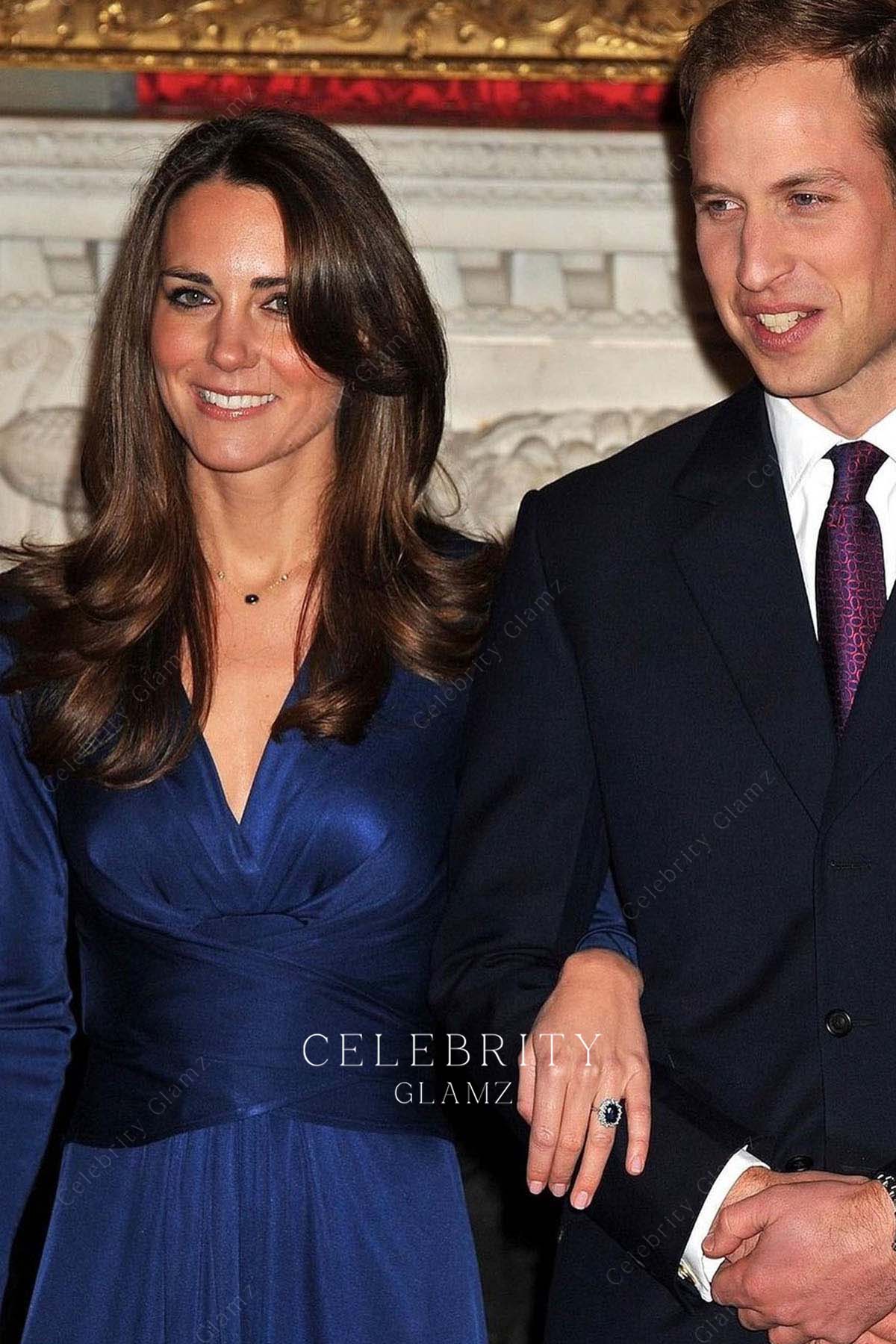 Kate empire waist pleated dress engagement 2010