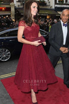 Kate lace midi formal dress west end musical opening night 2017