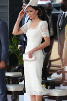 Kate lace short sleeves dress Jamaica royal jubilee tour 2022