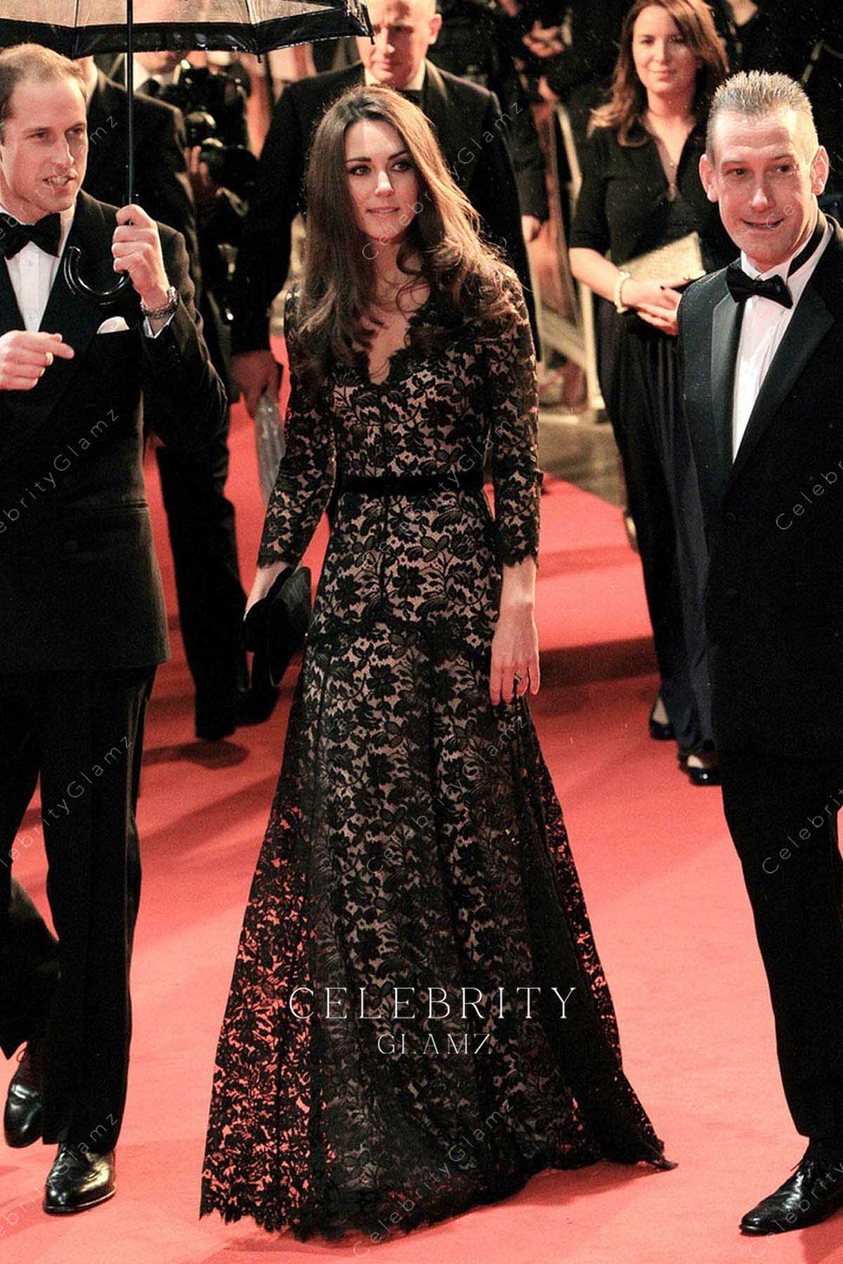 Kate long sleeve dress war horse premiere 2012