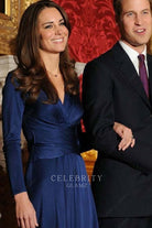 Kate long sleeves evening dress engagement 2010