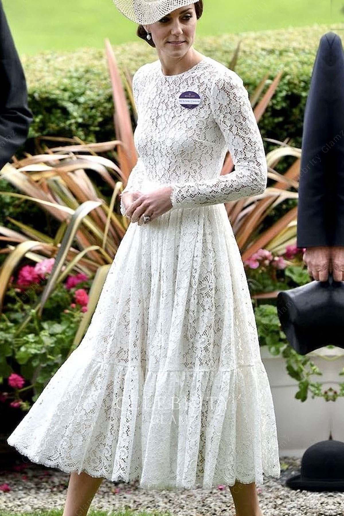 Kate Middleton a line royal ascot dress 2016