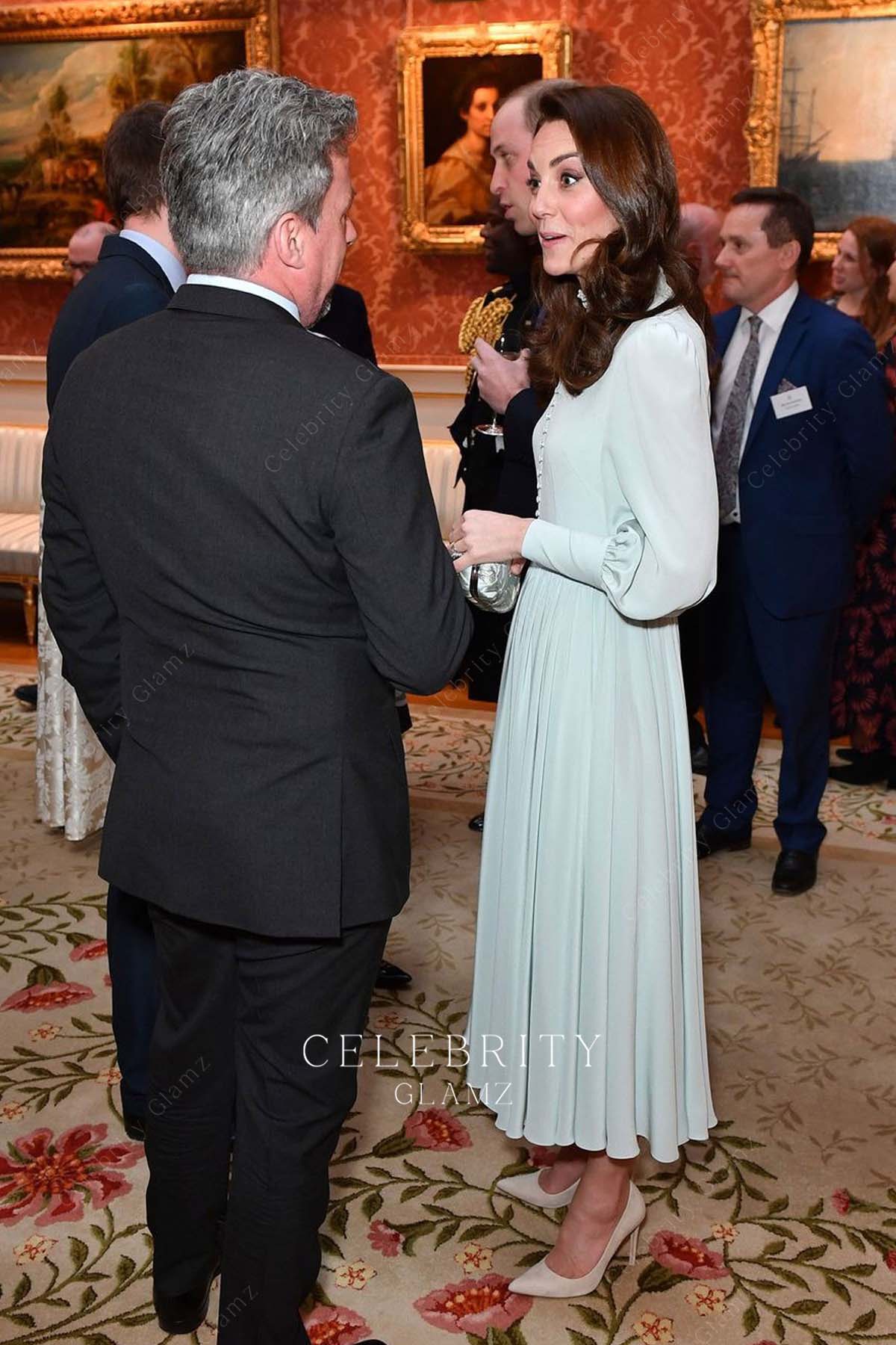 Kate Middleton bishop sleeves dress 2019