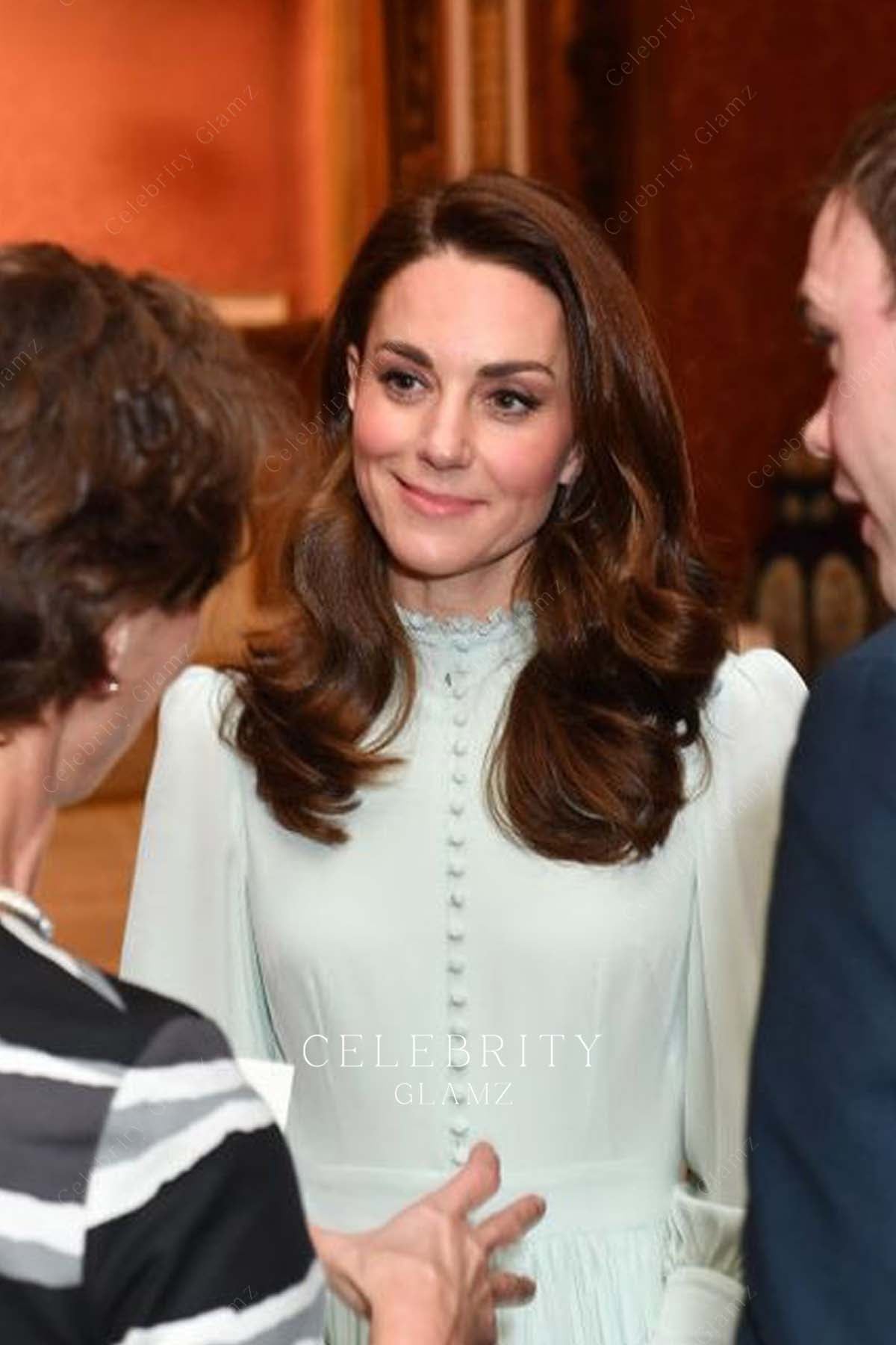 Kate Middleton high neck party dress 2019