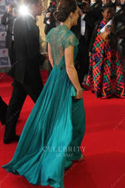 Kate Middleton jade lace cap sleeves dress Olympics 2012