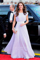 Kate Middleton lilac a line red carpet dress