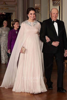 Kate pink floor length formal dress Norway visit 2018