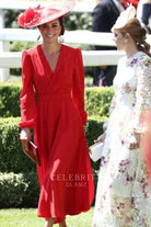 Kate Middleton tea length formal dress royal ascot 