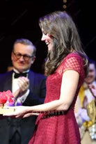 Kate sheer sleeve west end musical musical opening night dress 2017