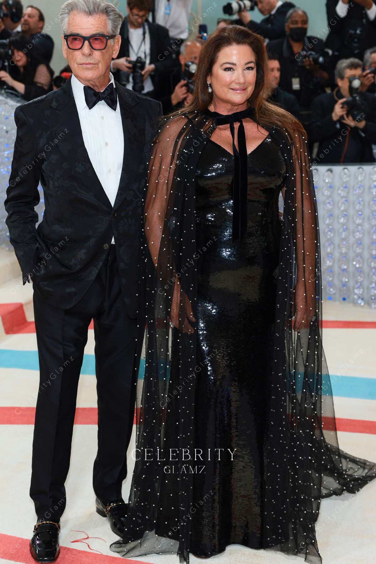 Keely Shaye Smith black glitter prom dress 2023 met gala