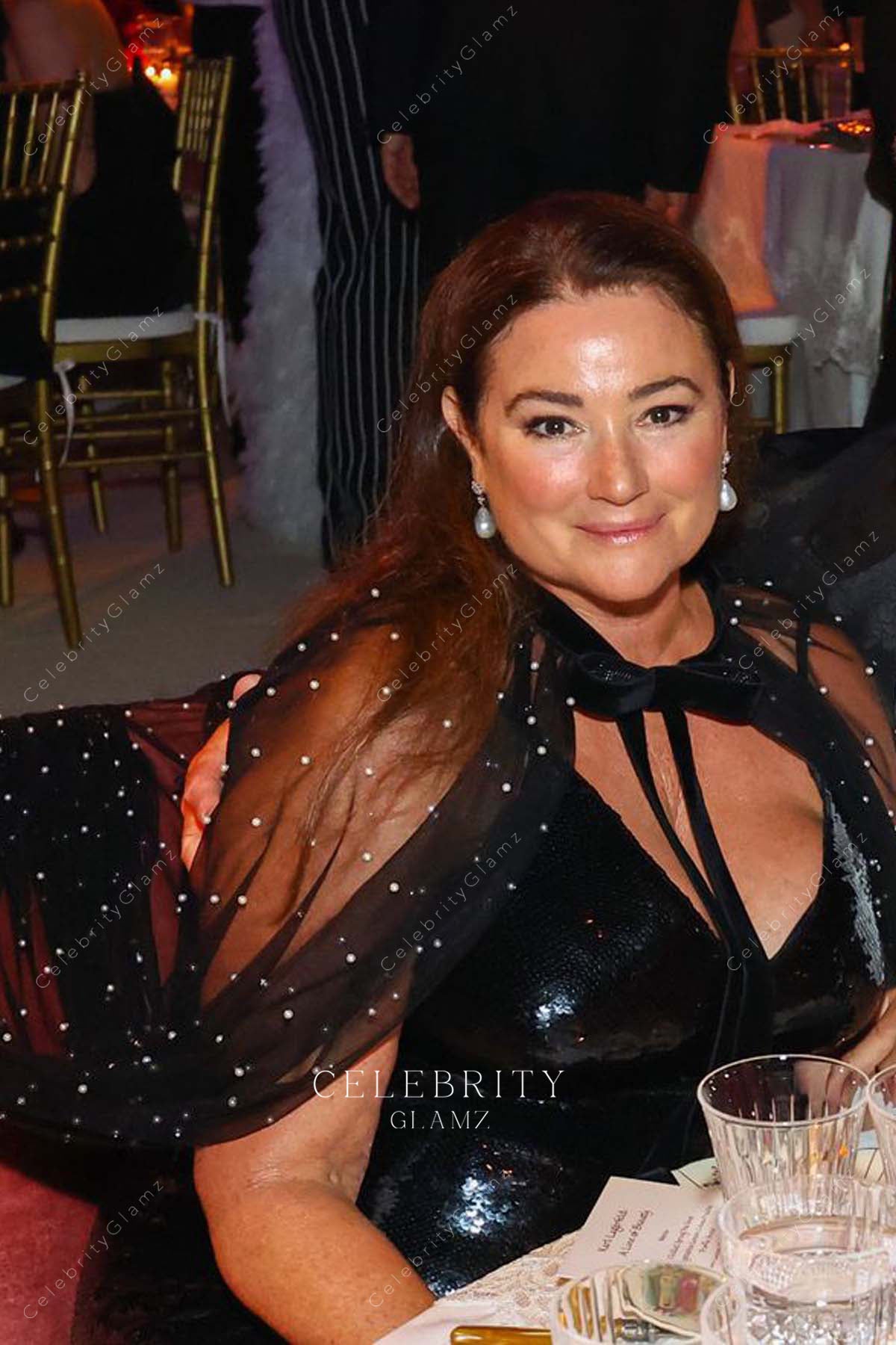 Keely Shaye Smith black illusion  2023 met gala cape