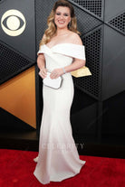 Kelly Clarkson mermaid prom dress Grammys red carpet 2024 
