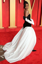 Kelly Rowland open back prom dress 204 Oscars after party