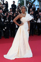 Kelly Rowland panel train pleated formal dress Cannes film festival 2024 