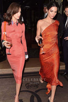 Kendall Jenner asymmetrical prom dress Paris fashion week 2018