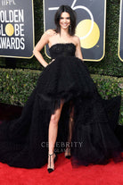 Kendall Jenner black strapless dress 75th annual golden globe awards