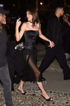 Kendall Jenner corset bodice dress family dinner 2022