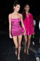 Kendall Jenner leopard print mini dress art Basel 2019