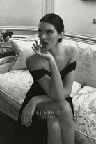 Kendall Jenner off shoulder dress date night look 2024