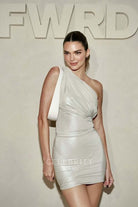Kendall Jenner pale wheat dress FWRD event 2023