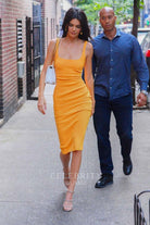 Kendall Jenner square neck dress manhattan's soho 2019