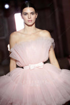 Kendall Jenner strapless dress h&m show in Rome dress 2019
