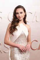 Kensington Tallman 2025 strapless Oscars red carpet dress