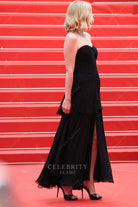 Kirsten Dunst strapless a line dress 2023 Cannes film festival 