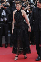 Kristen Stewart black tulle dress everybody knows premiere 2018