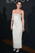 Kristen Stewart straight across dress Cannes film festival 2018
