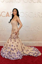 Kristy Sarah Scott strapless 2025 Oscars red carpet prom dress