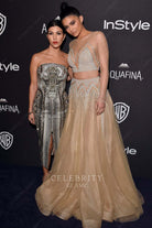 Kylie Jenner a line dress golden globes after party 2016