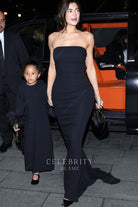 Kylie Jenner black mermaid dress Valentino show 2024