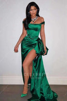 Kylie Jenner dark green high slit dress Christmas eve autumn winter 2019
